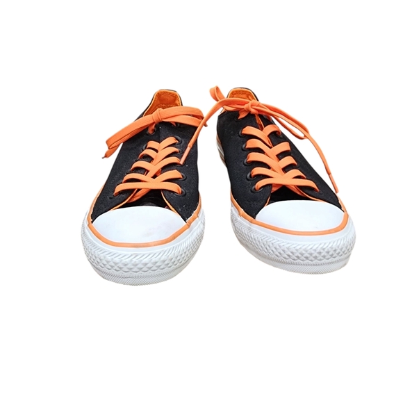 Converse All Star SF Giants Black Orange Sneakers Mens 5.5 Womens 7.5 Worn Once - Picture 4 of 6